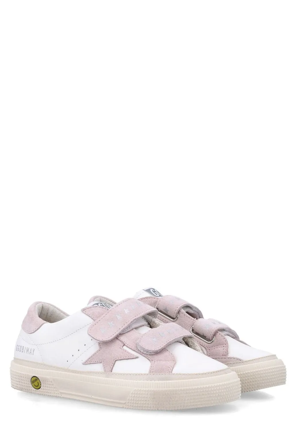 Golden Goose Kids May School Touch-Strap Sneakers