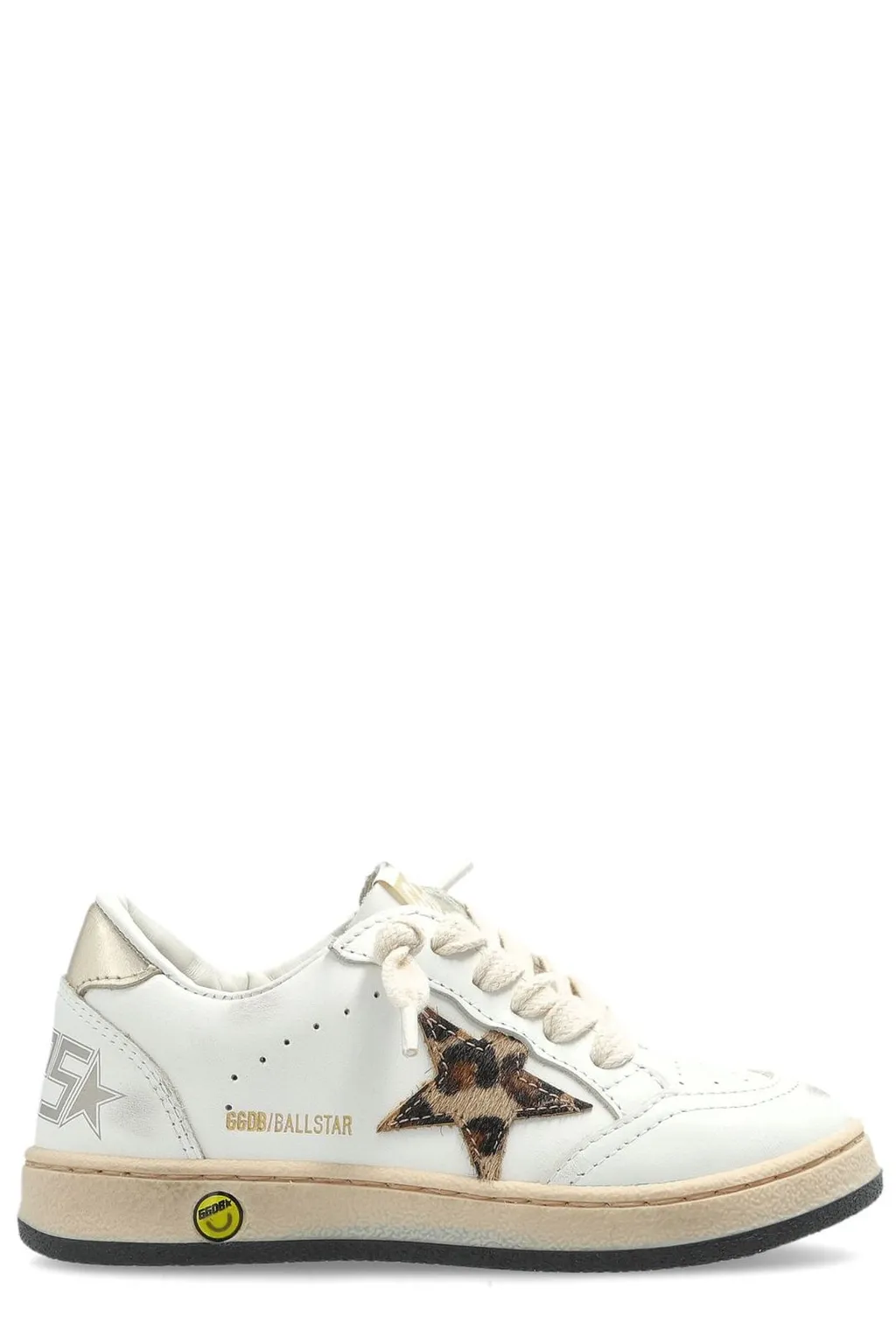 Golden Goose Kids Ball Star New Lace-Up Sneakers