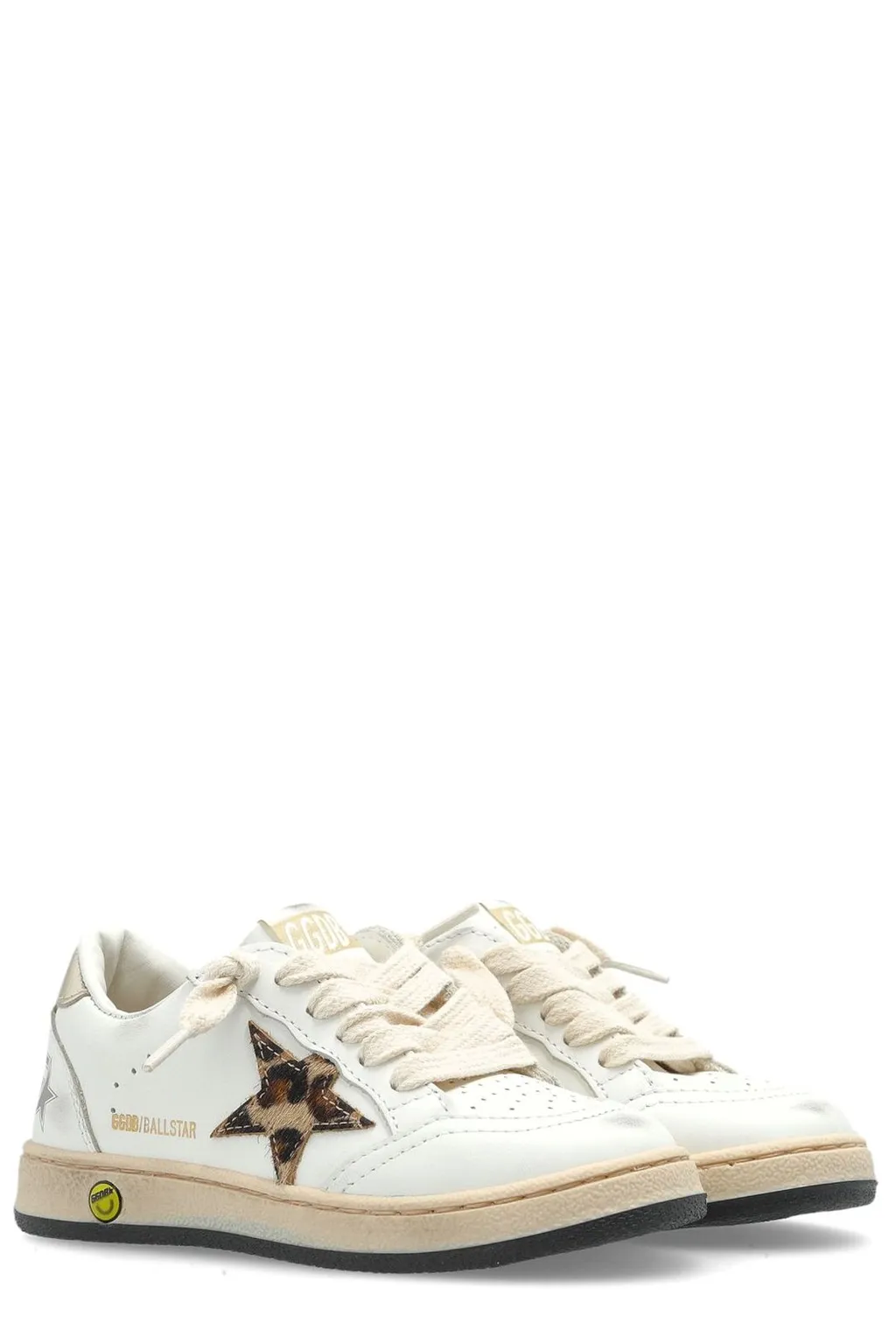 Golden Goose Kids Ball Star New Lace-Up Sneakers