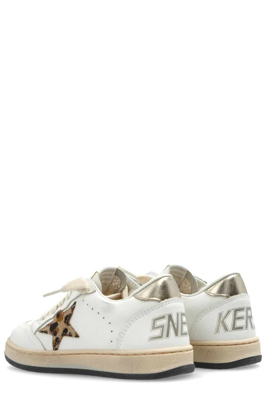 Golden Goose Kids Ball Star New Lace-Up Sneakers