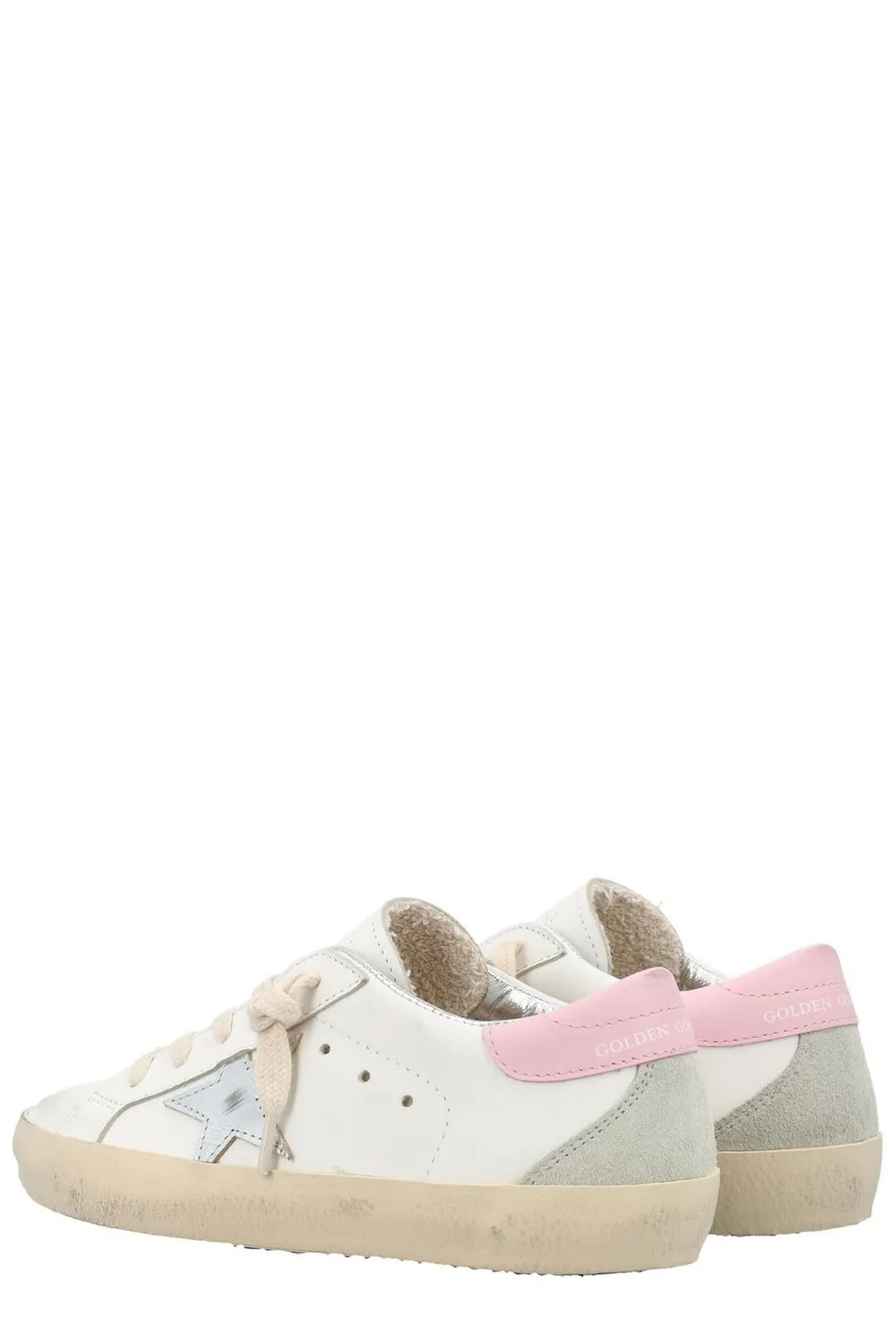 Golden Goose Kids Star Patch Lace-Up Sneakers