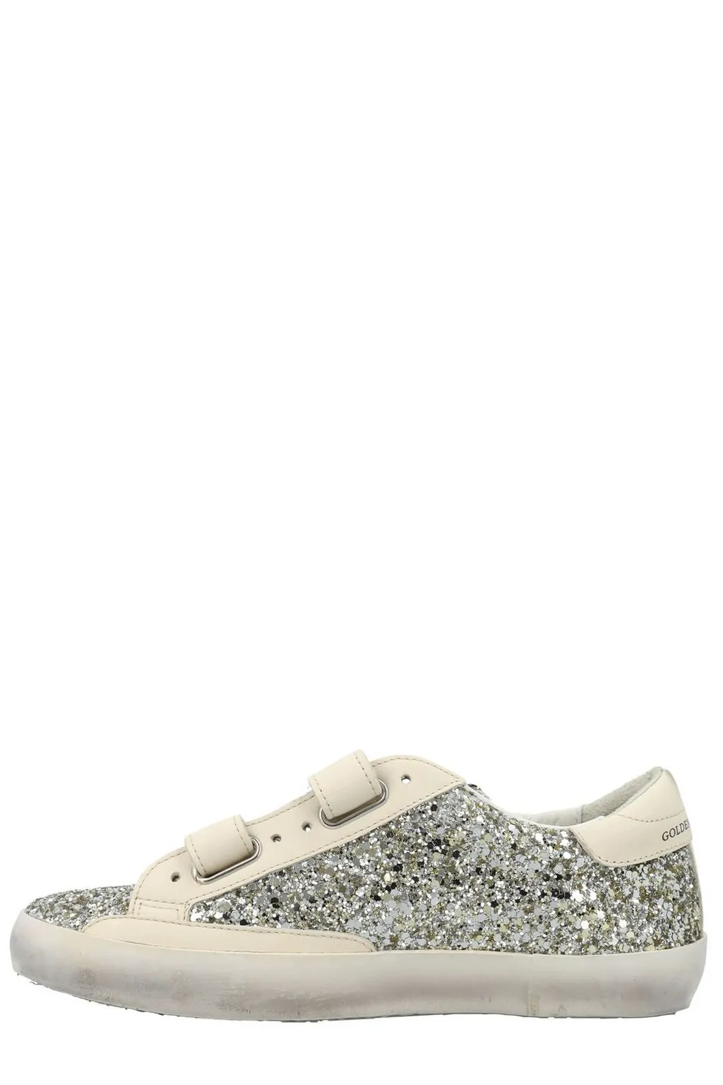 Golden Goose Kids Old School Glitter Lace-Up Sneakers