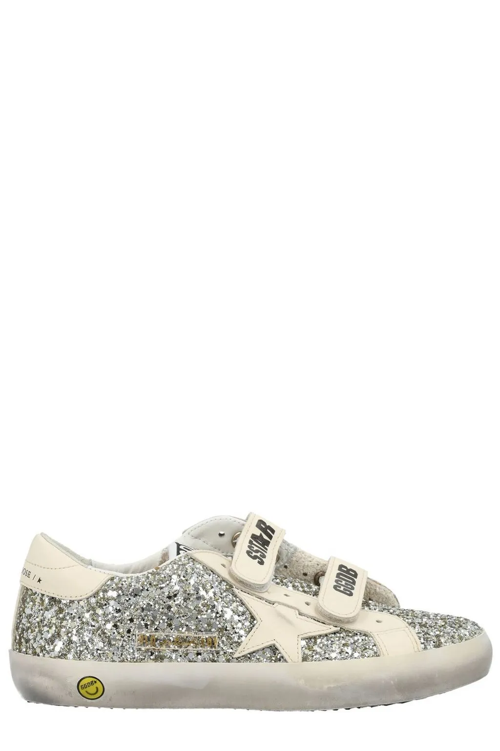 Golden Goose Kids Old School Glitter Lace-Up Sneakers