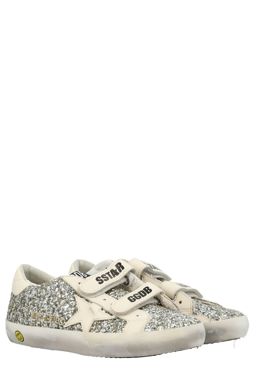 Golden Goose Kids Old School Glitter Lace-Up Sneakers