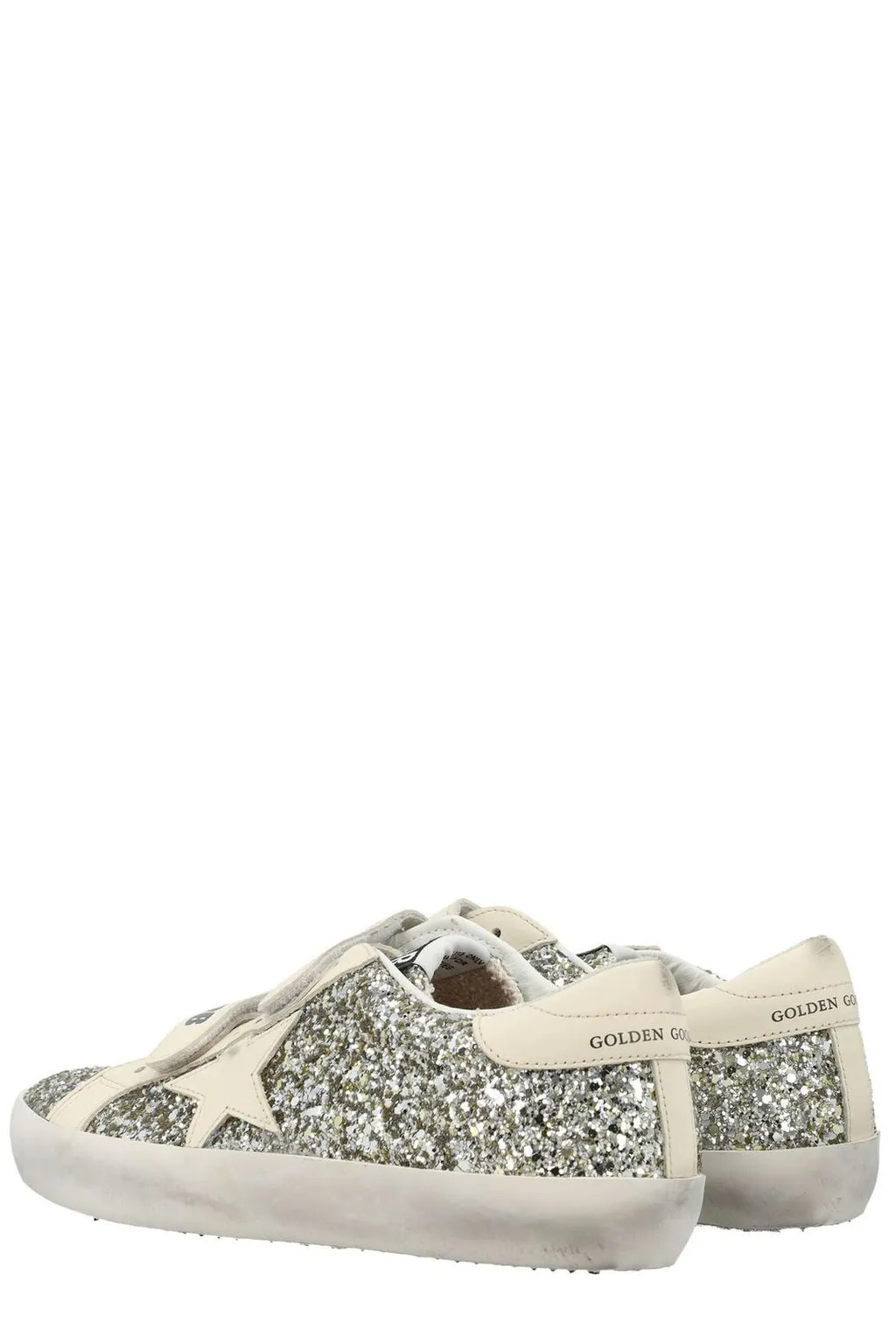 Golden Goose Kids Old School Glitter Lace-Up Sneakers
