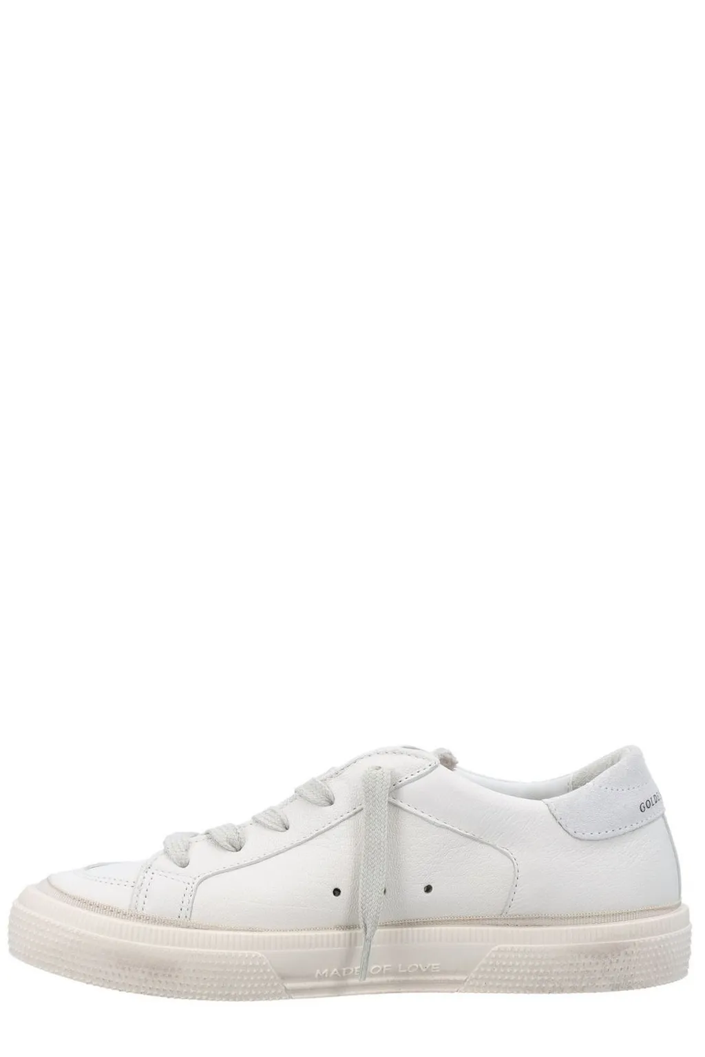 Golden Goose Kids May Star Patch Sneakers