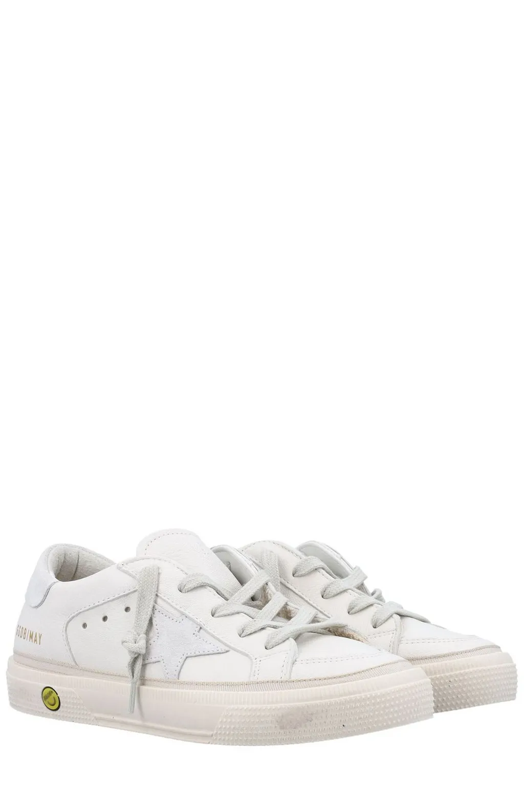 Golden Goose Kids May Star Patch Sneakers