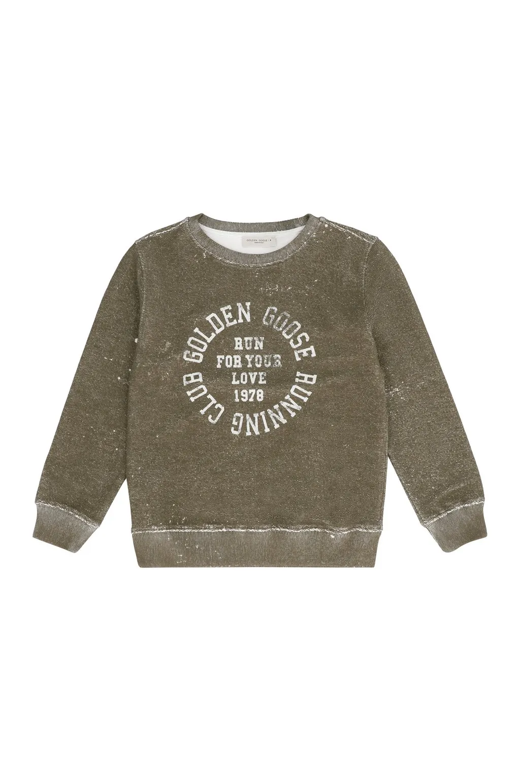 Golden Goose Kids Distressed Logo Printed Sweatshirt