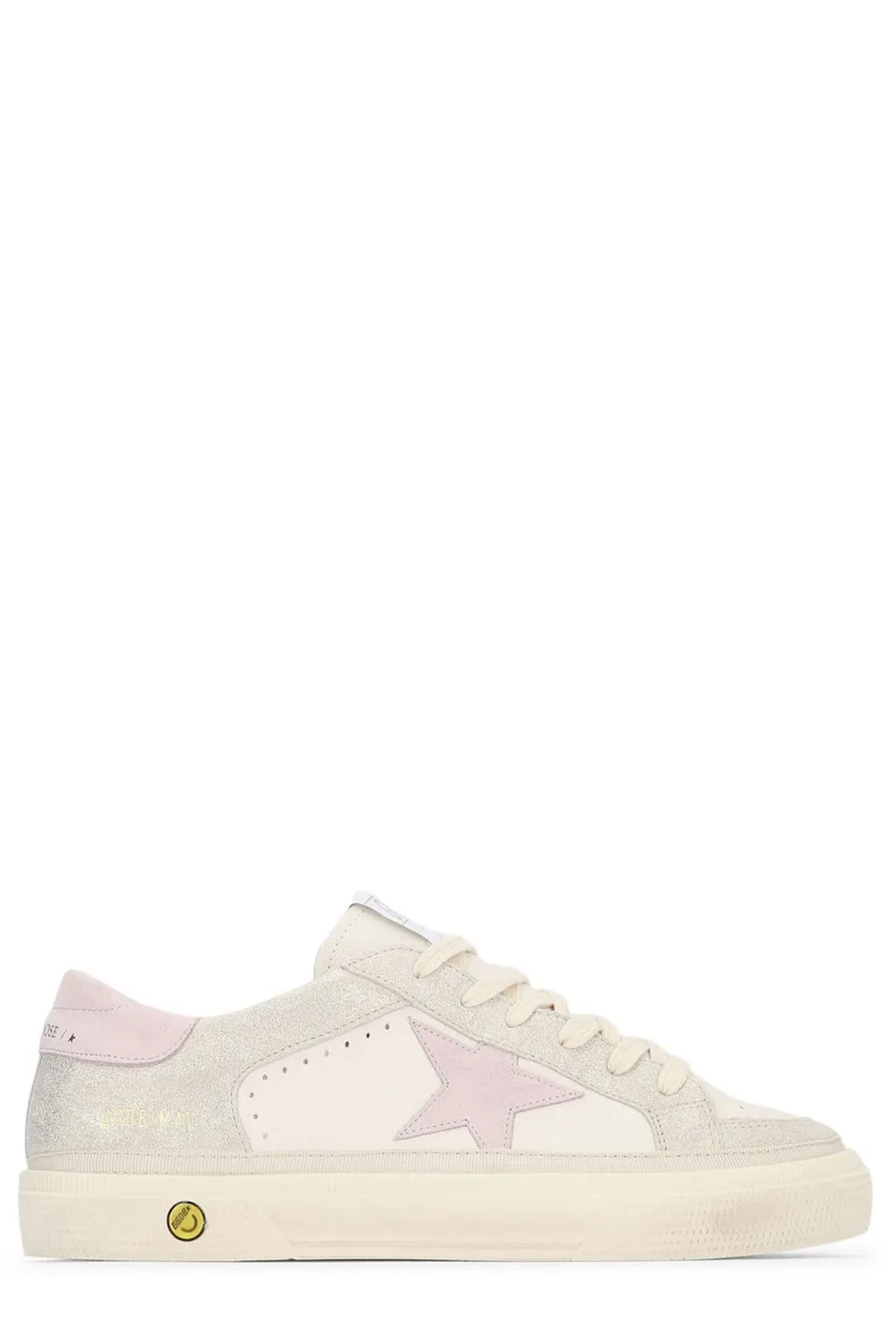 Golden Goose Kids	Star Patch Lace-Up Sneakers