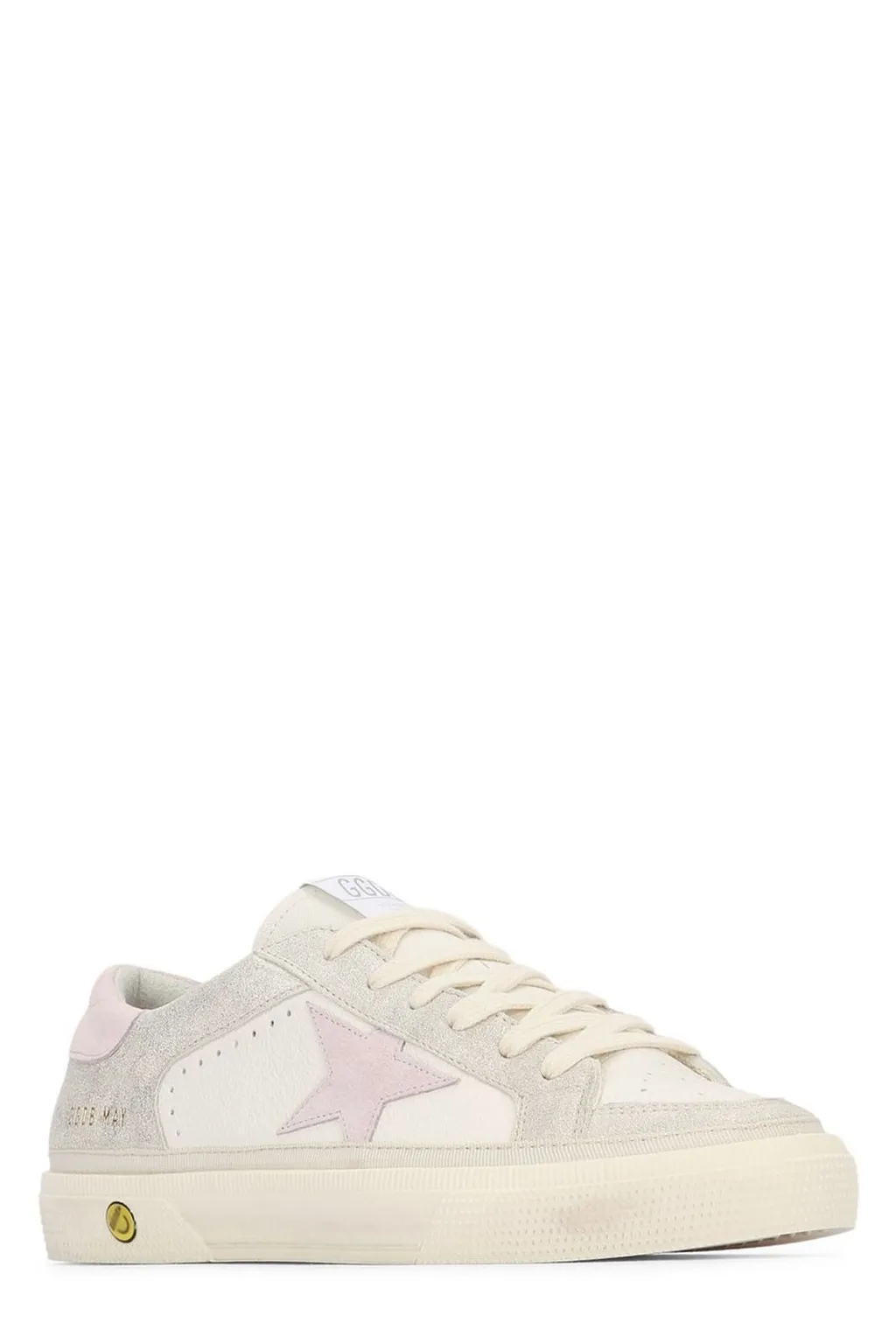 Golden Goose Kids	Star Patch Lace-Up Sneakers