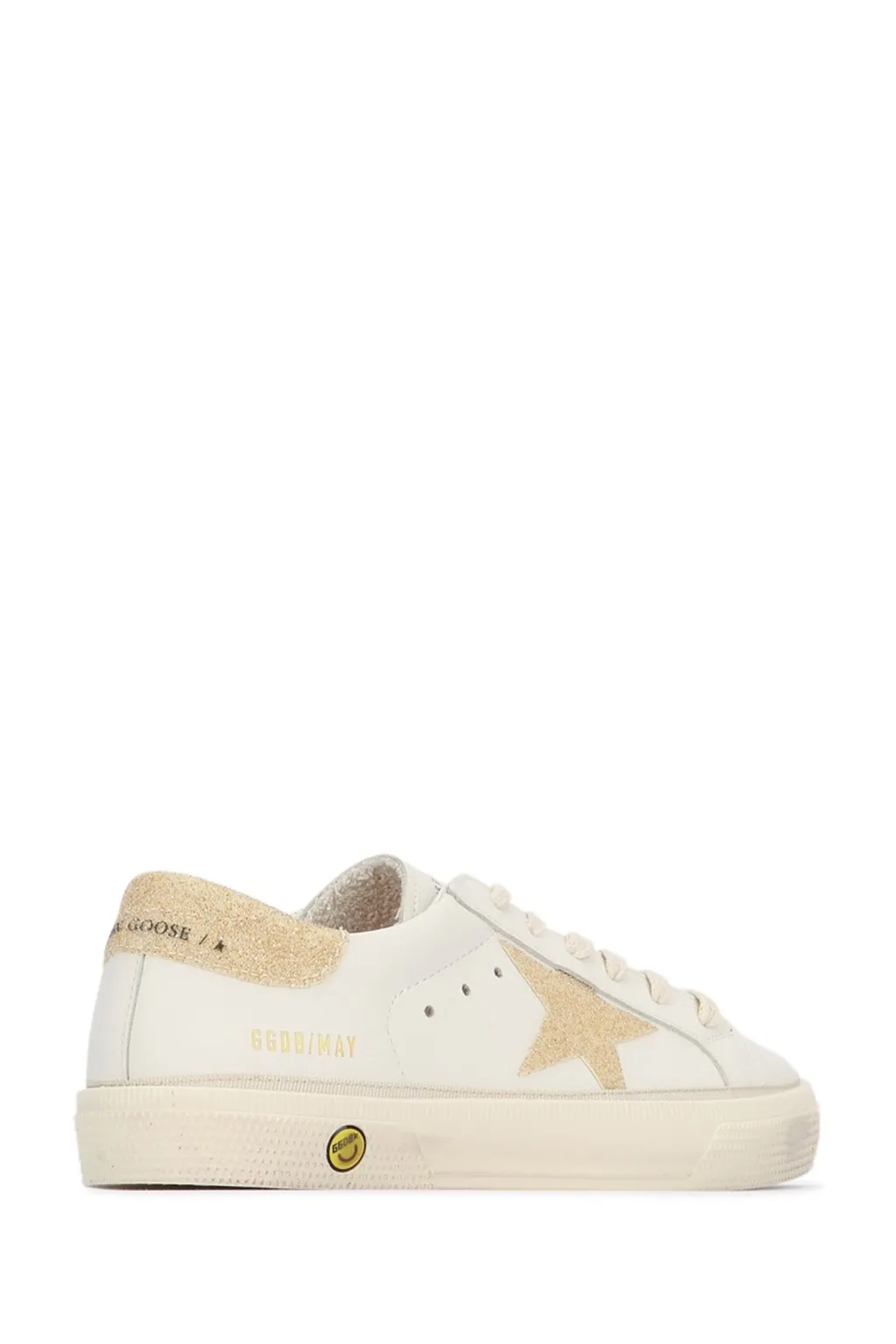 Golden Goose Kids May Star Patch Sneakers