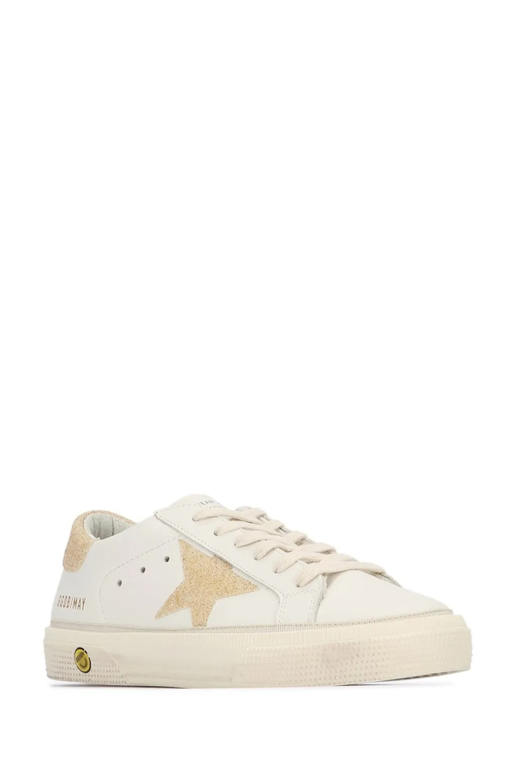 Golden Goose Kids May Star Patch Sneakers