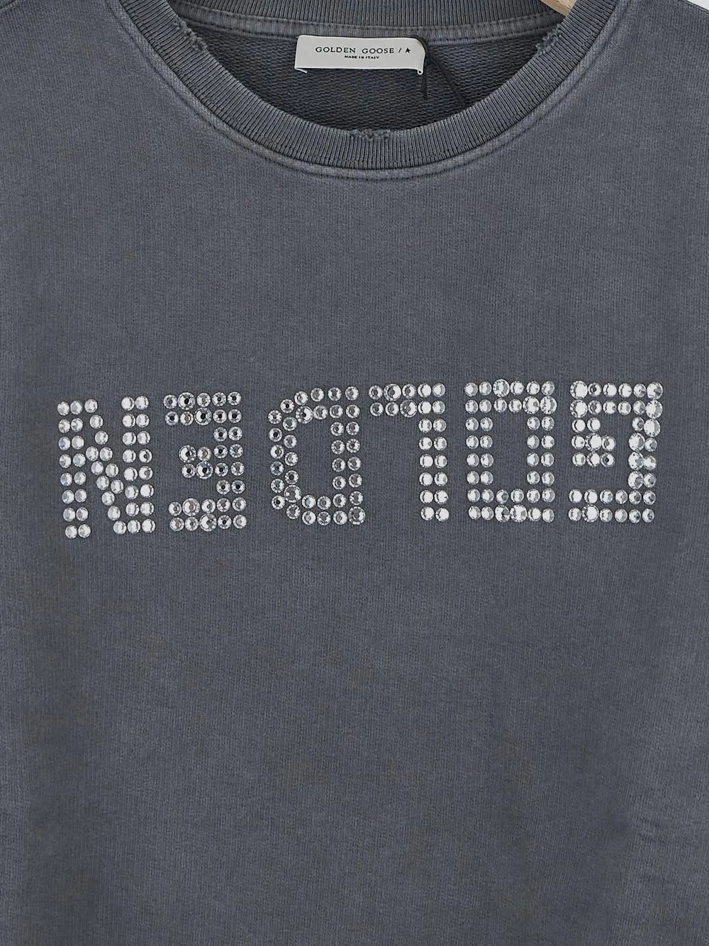 Golden Goose Kids Logo Embellished Crewneck Sweatshirt