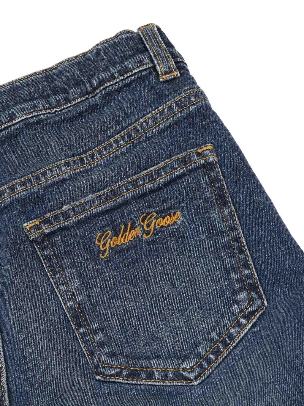 Golden Goose Kids Embroidery Bootcut Jeans