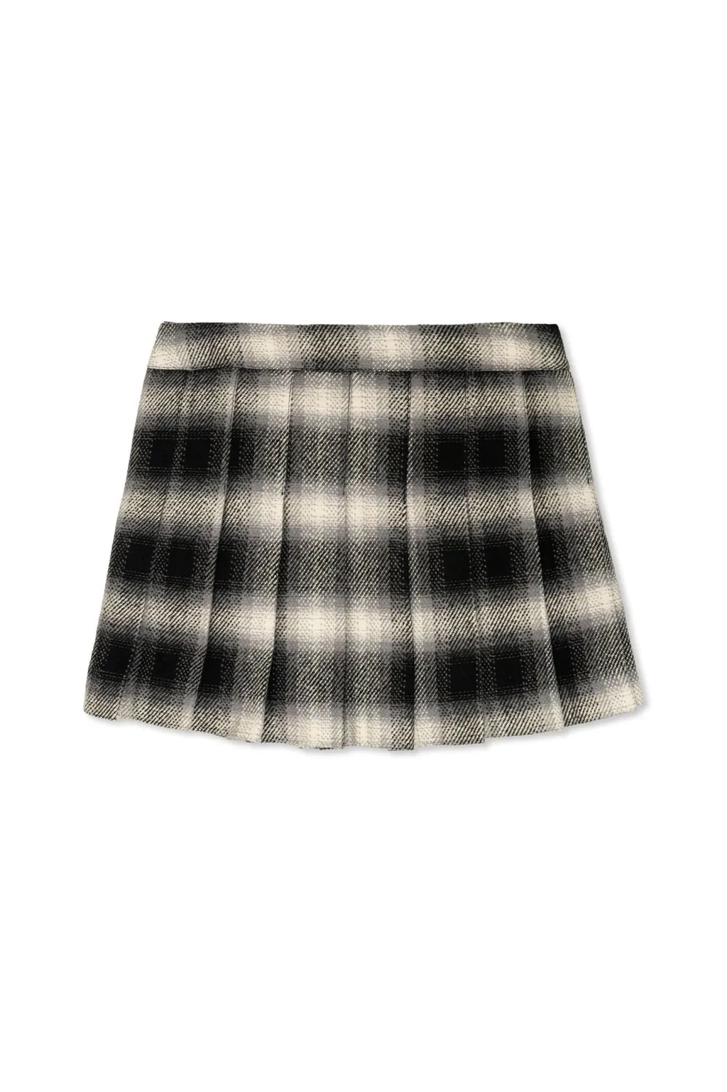 Golden Goose Kids Pleated Checked Mini Skirt
