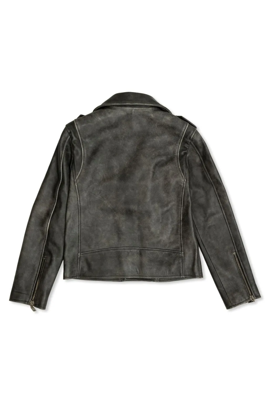 Golden Goose Kids Zipped Leather Jacket