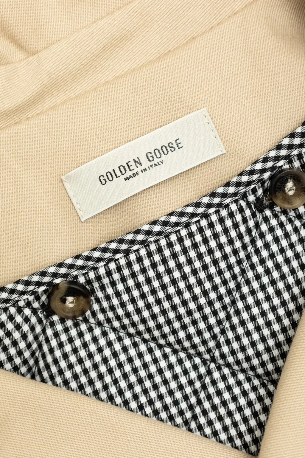 Golden Goose Kids Logo Embroidered Trench Coat