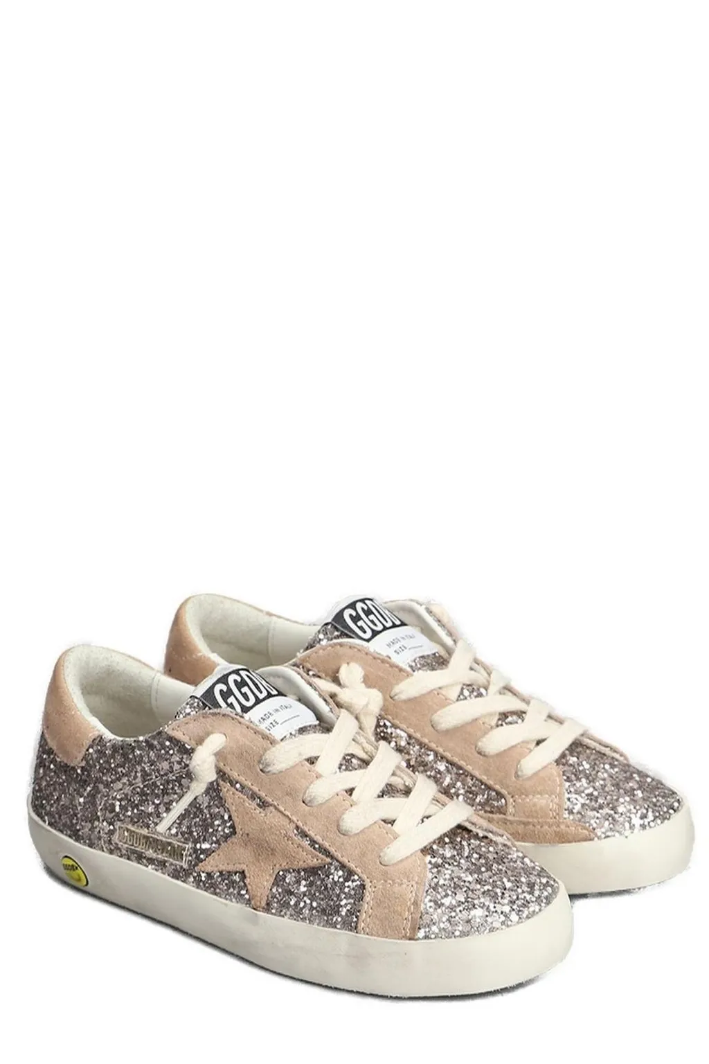 Golden Goose Kids Super Star Glitter Embellished Sneakers