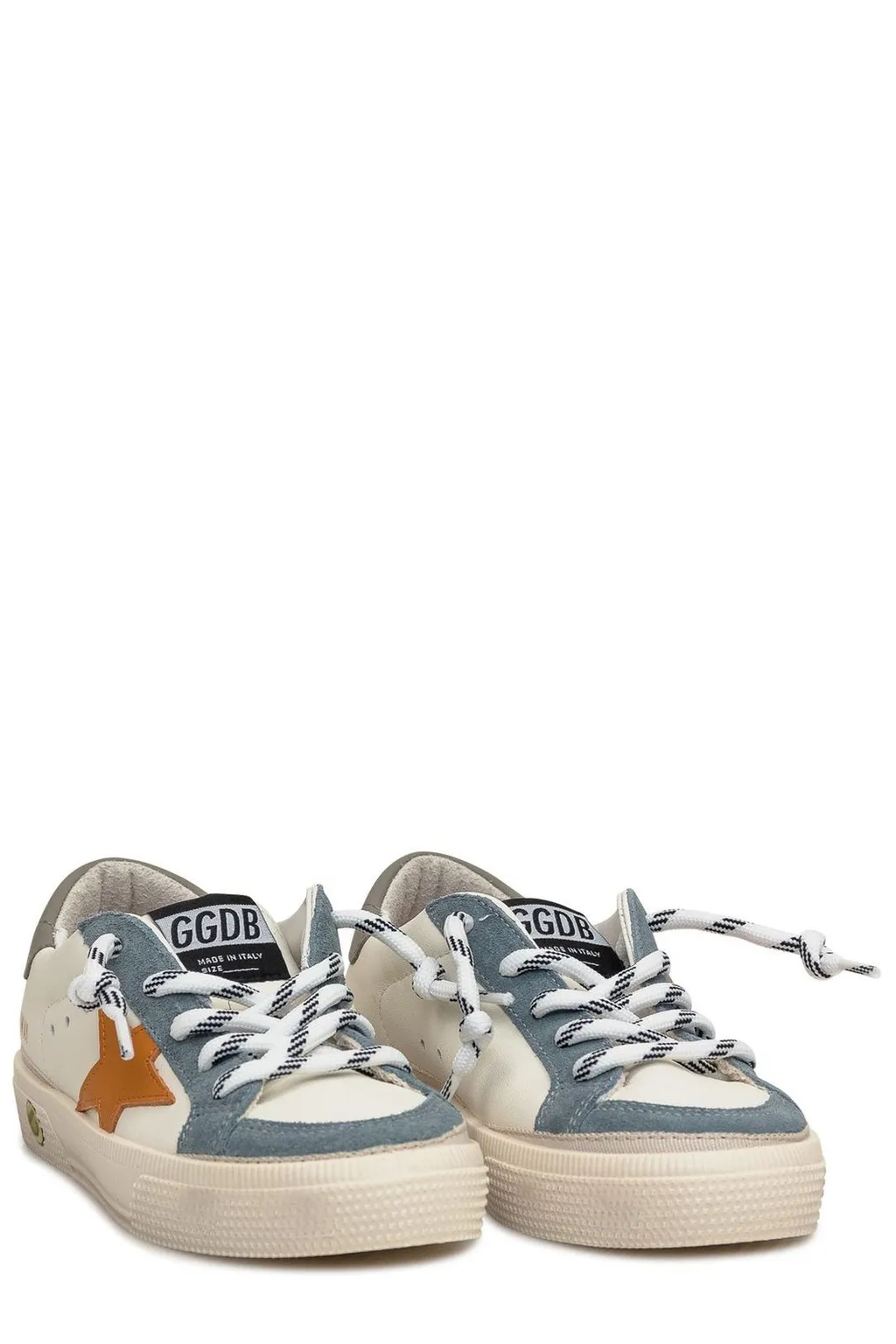 Golden Goose Kids May Star Patch Sneakers
