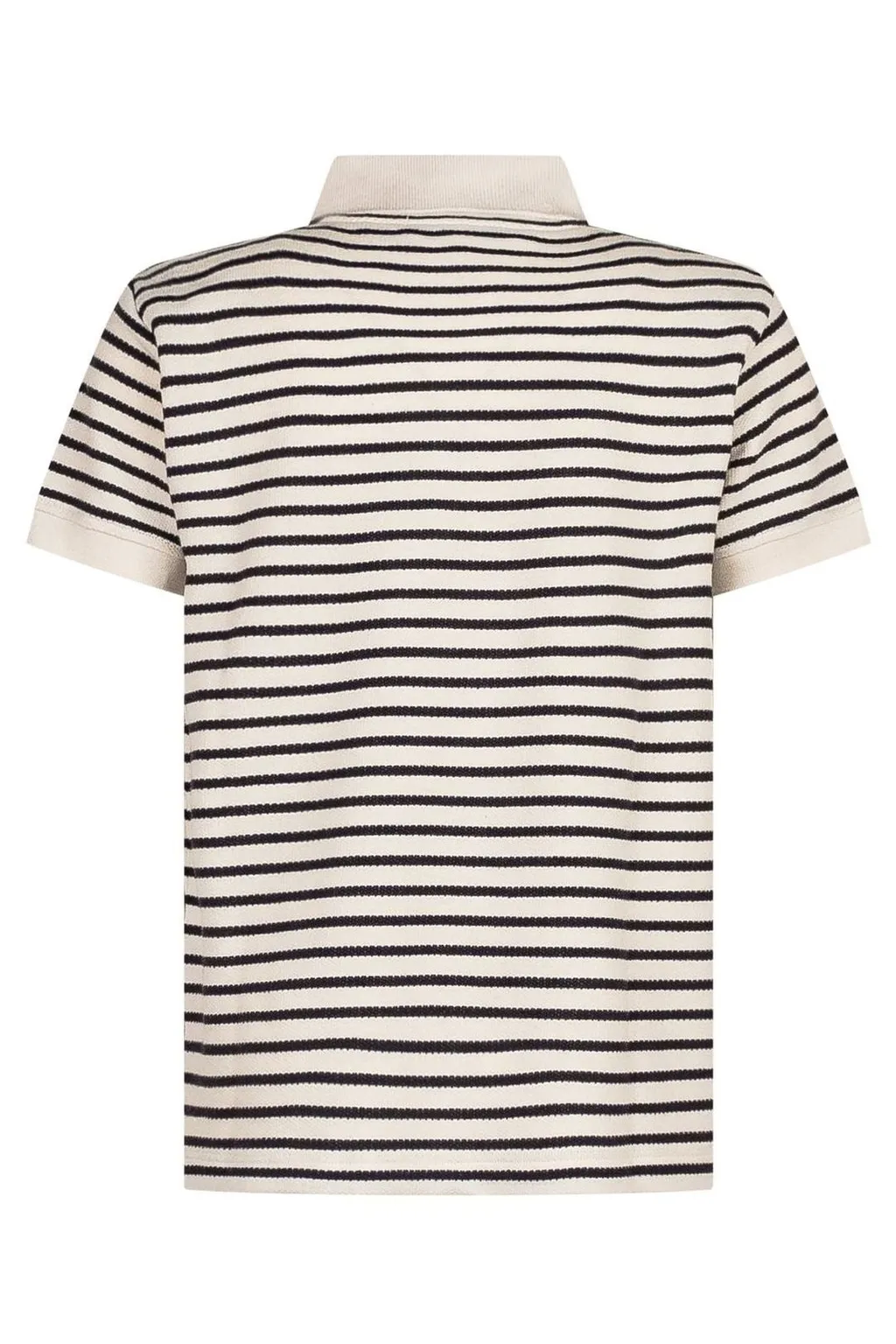 Golden Goose Kids Logo Embroidered Striped Polo Shirt