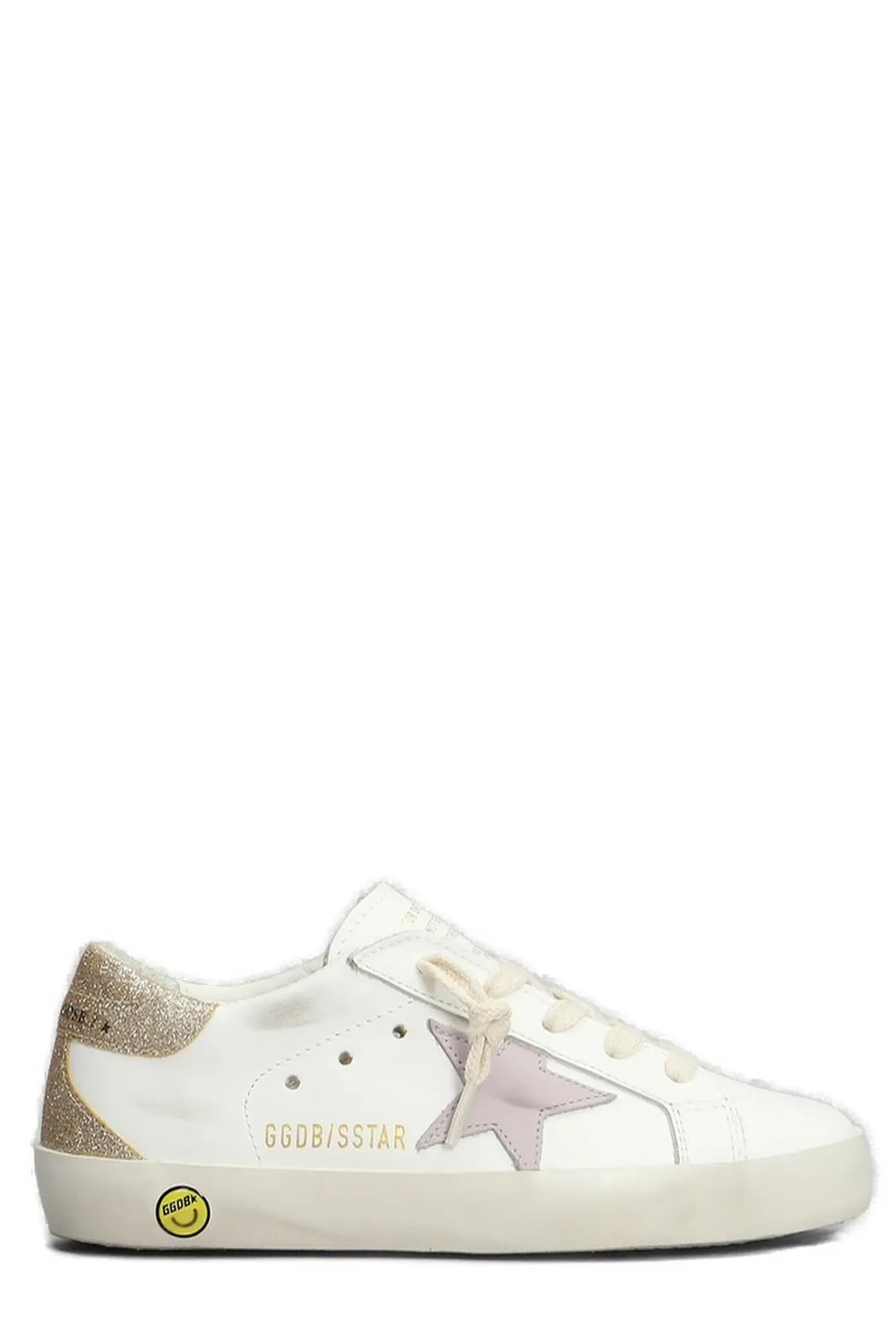 Golden Goose Kids Superstar Glittered Low-Top Sneakers