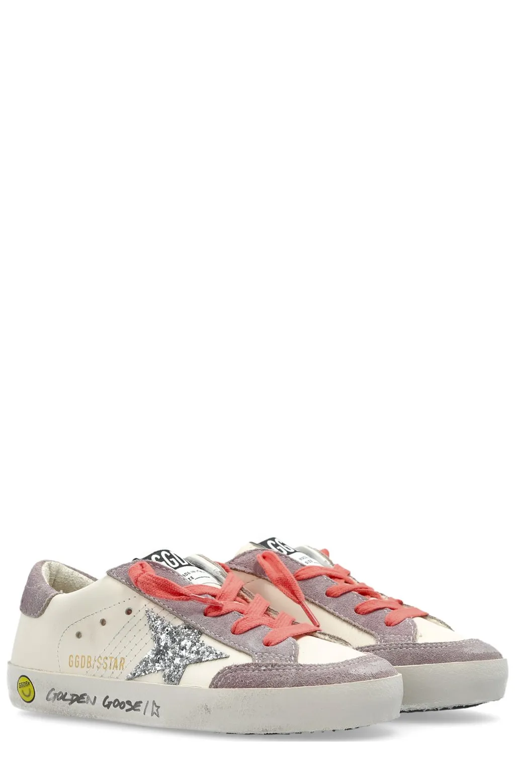 Golden Goose Kids Super-Star Glitter Star Sneakers