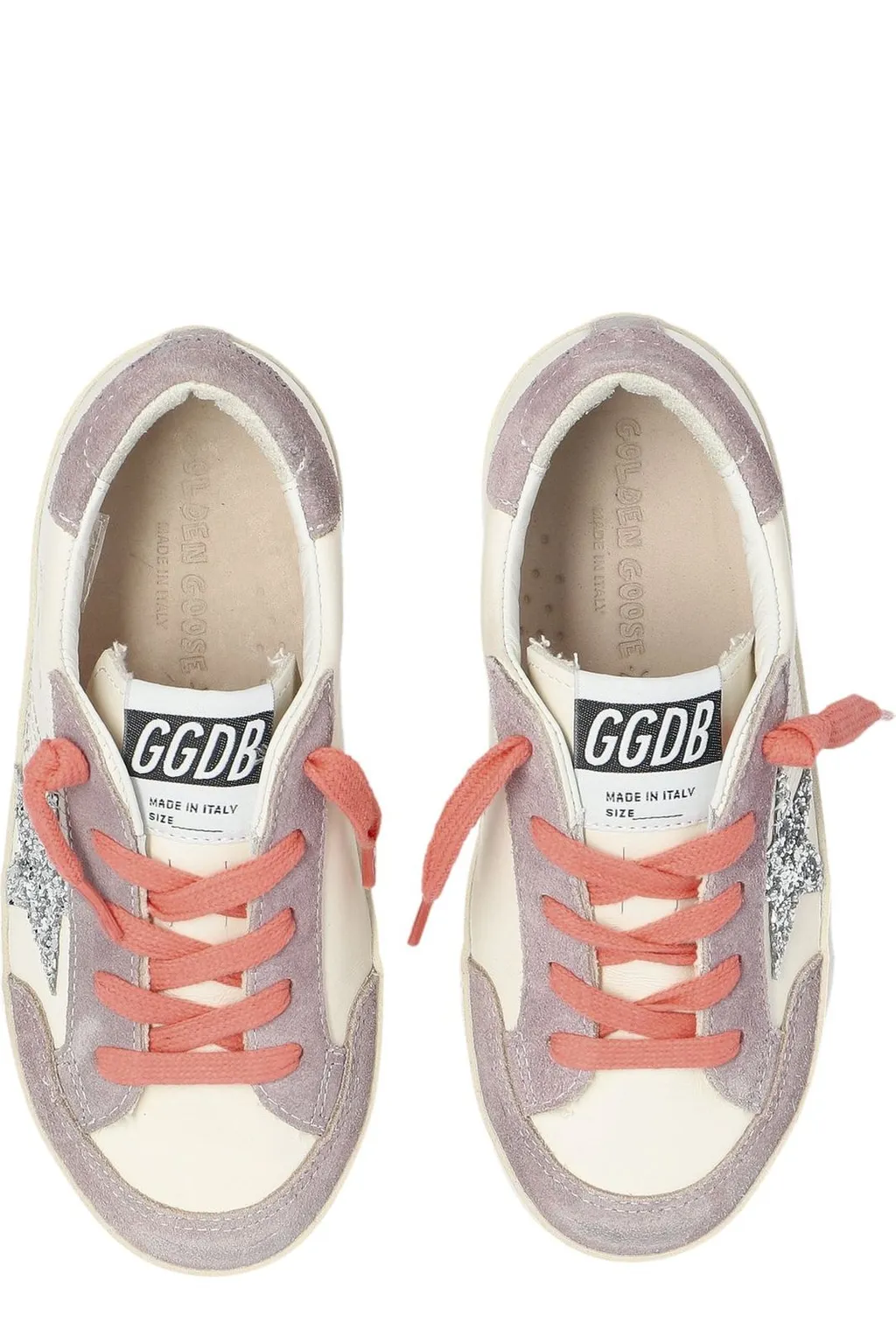 Golden Goose Kids Super-Star Glitter Star Sneakers