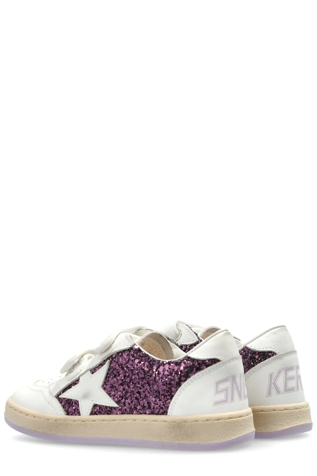 Golden Goose Kids Ball Star Glitter Sneakers