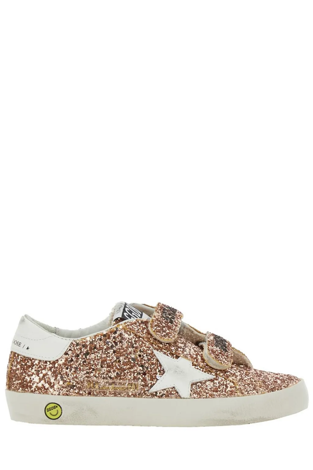 Golden Goose Kids Old School Glittered Lace-Up Sneakers