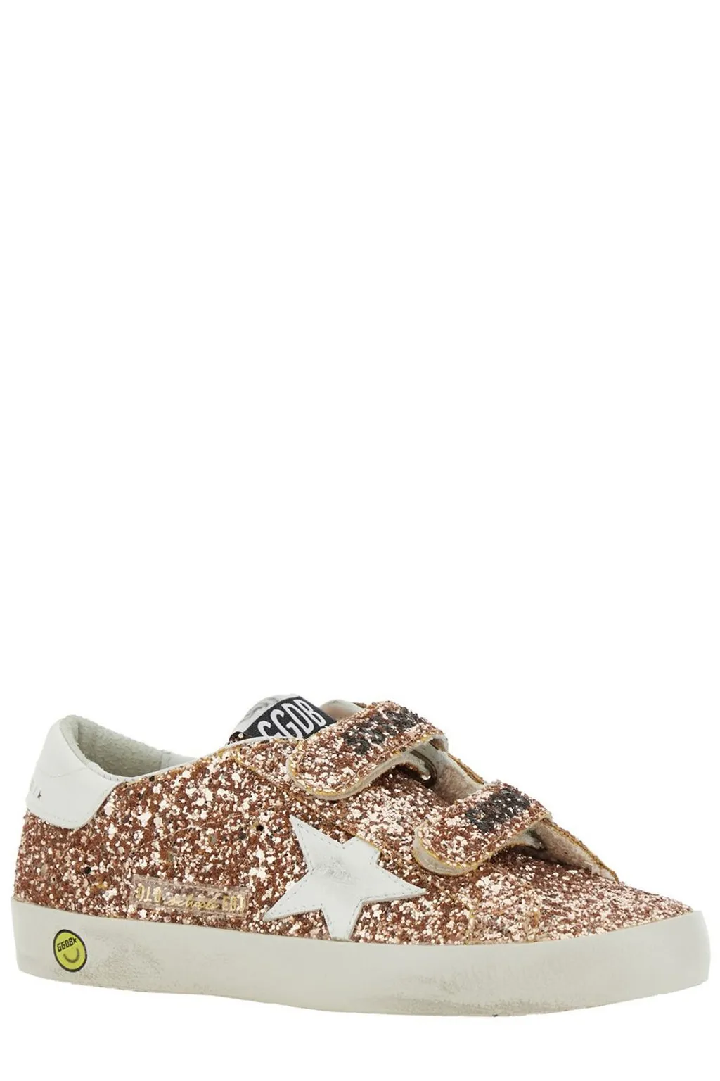 Golden Goose Kids Old School Glittered Lace-Up Sneakers