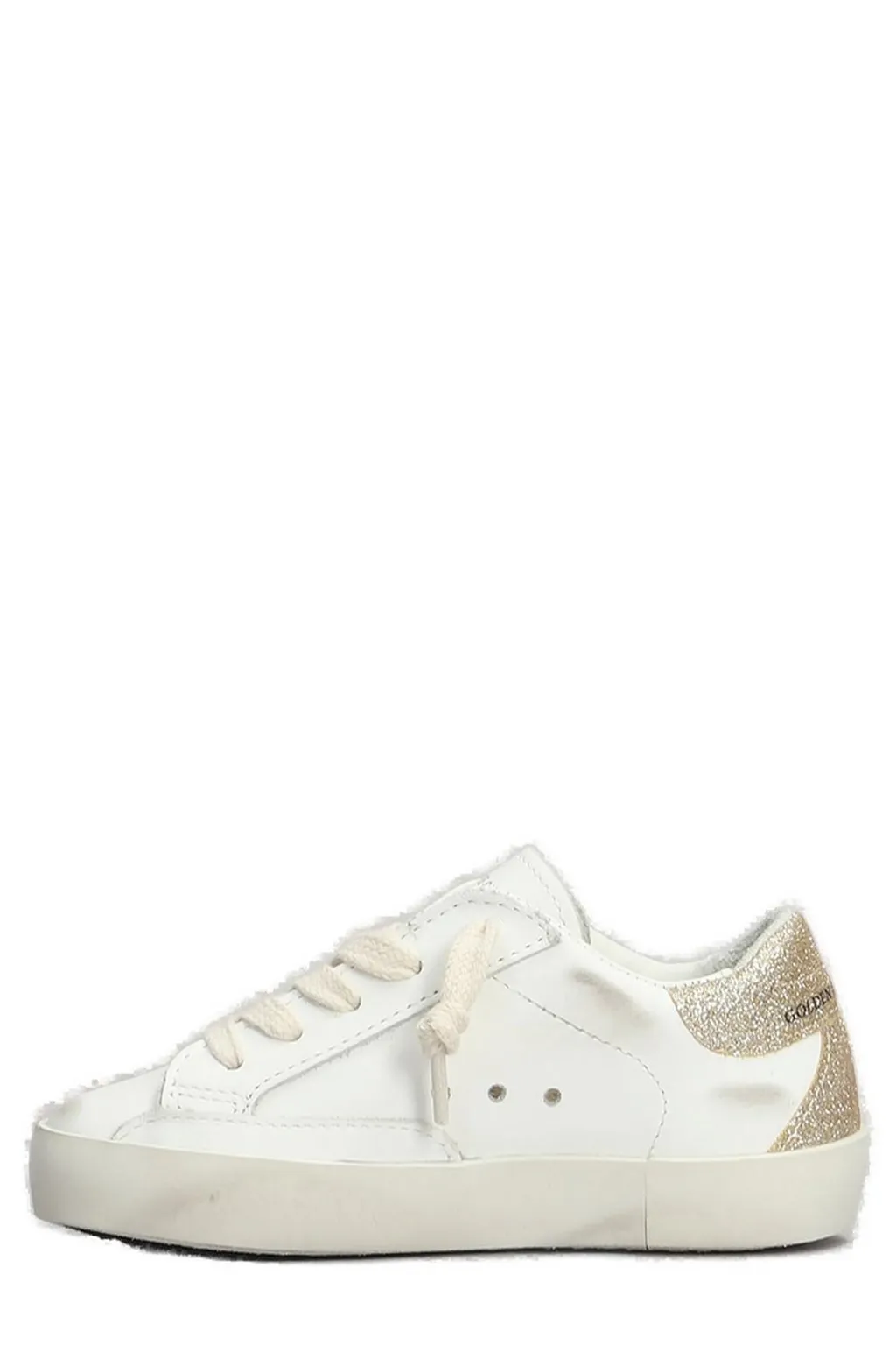 Golden Goose Kids Super Star Glittered Lace-Up Sneakers