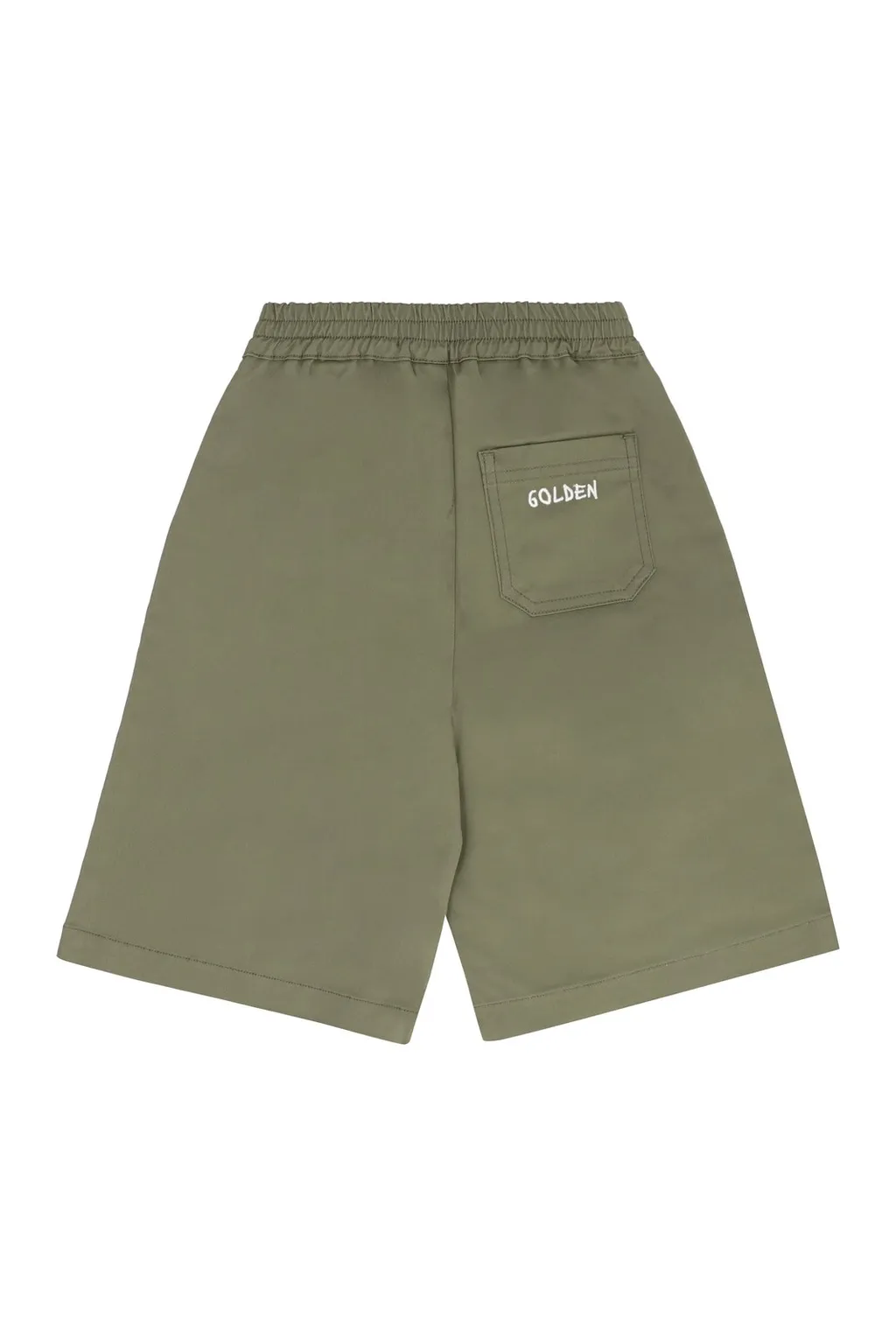 Golden Goose Kids Logo Embroidered Shorts