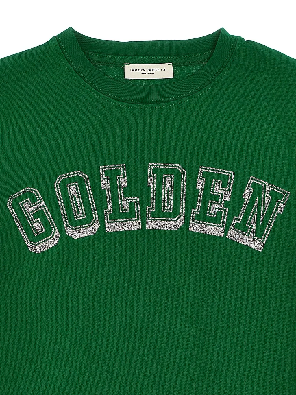 Golden Goose Kids Glitter Logo Printed T-Shirt