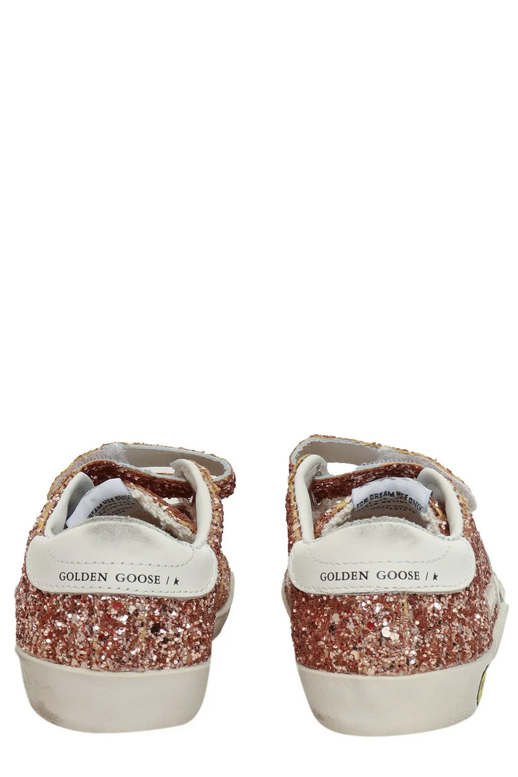 Golden Goose Kids Old School Glittered Touch-Strap Sneakers