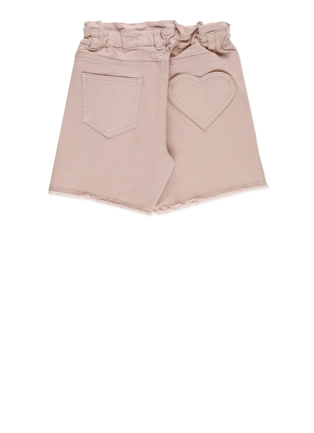Golden Goose Kids Logo Embroidered Frayed-Edge Denim Shorts