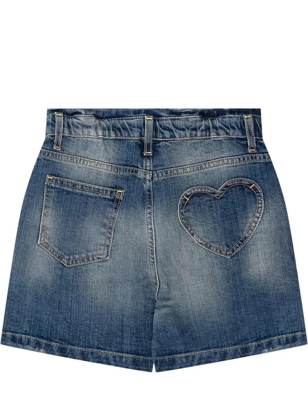 Golden Goose Kids High-Waist Distressed Denim Shorts