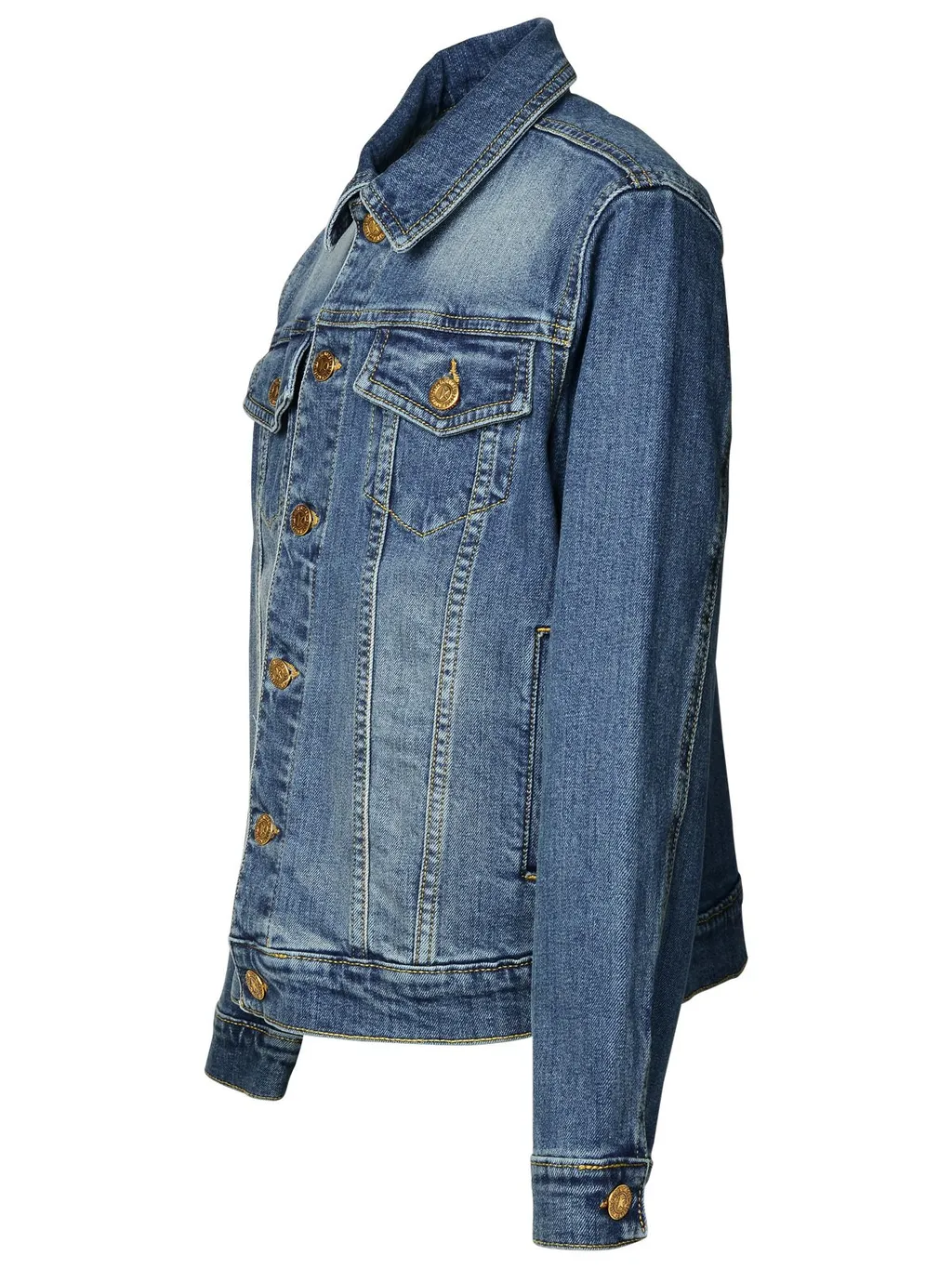 Golden Goose Kids Logo Printed Denim Jacket