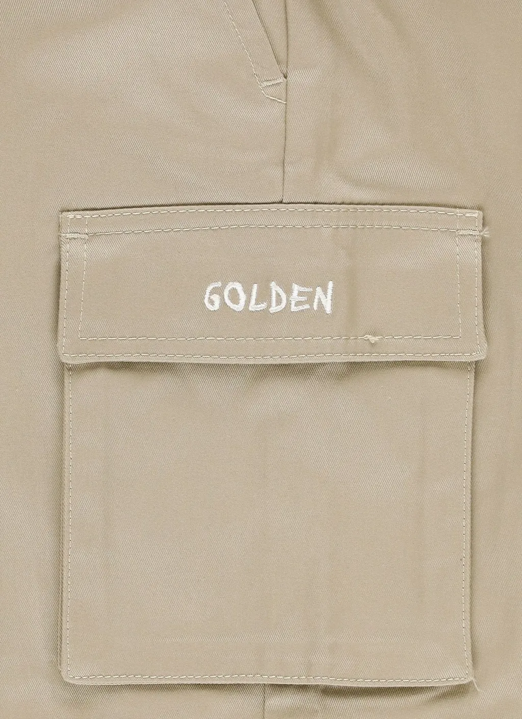 Golden Goose Kids Logo Embroidered Tapered Cargo Trousers