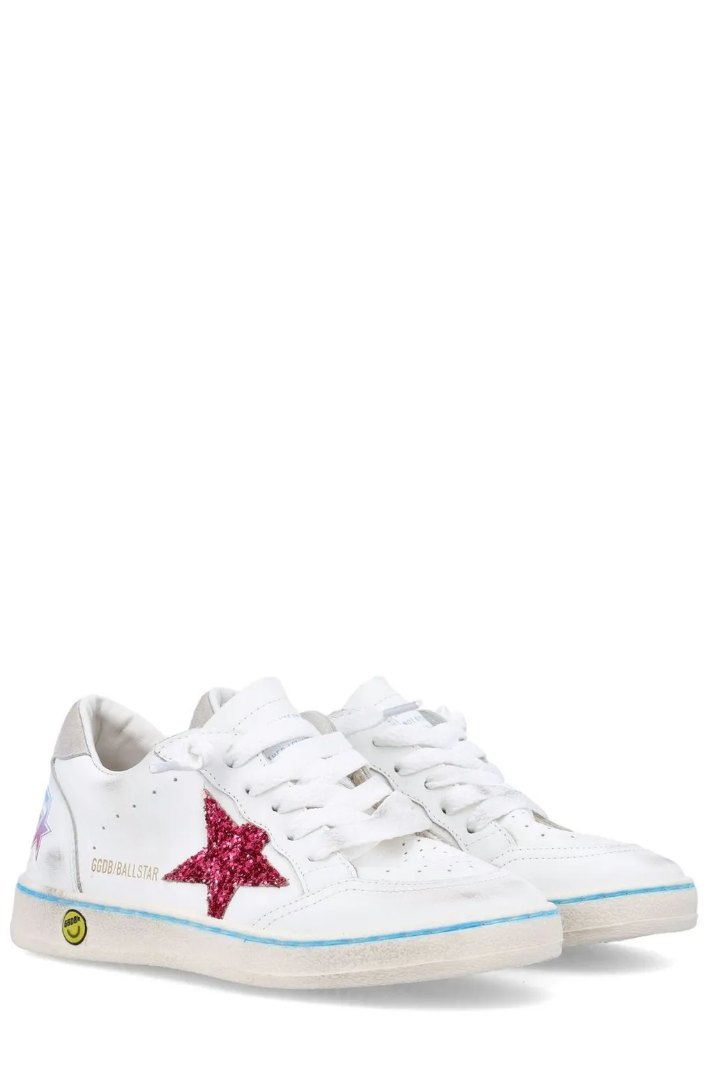 Golden Goose Kids Ballstar Sequin Embellished Sneakers