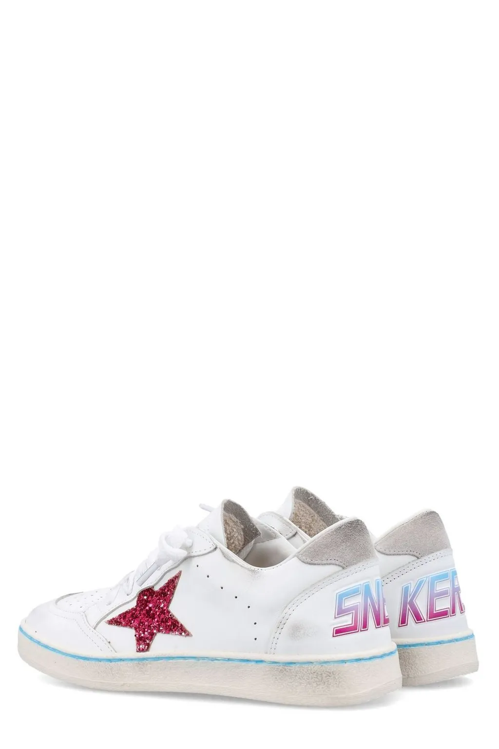 Golden Goose Kids Ballstar Sequin Embellished Sneakers