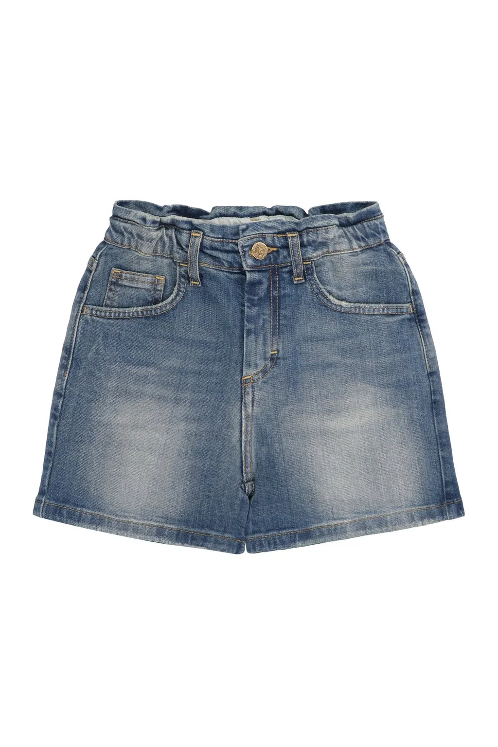 Golden Goose Kids Button Detailed Denim Shorts