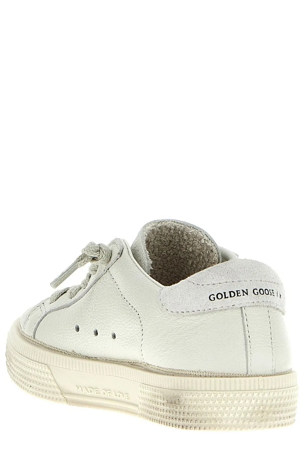Golden Goose Kids Star-Patch Round Toe Sneakers