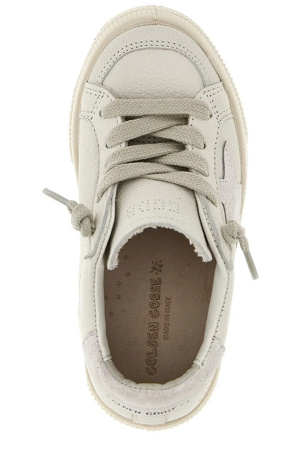 Golden Goose Kids Star-Patch Round Toe Sneakers