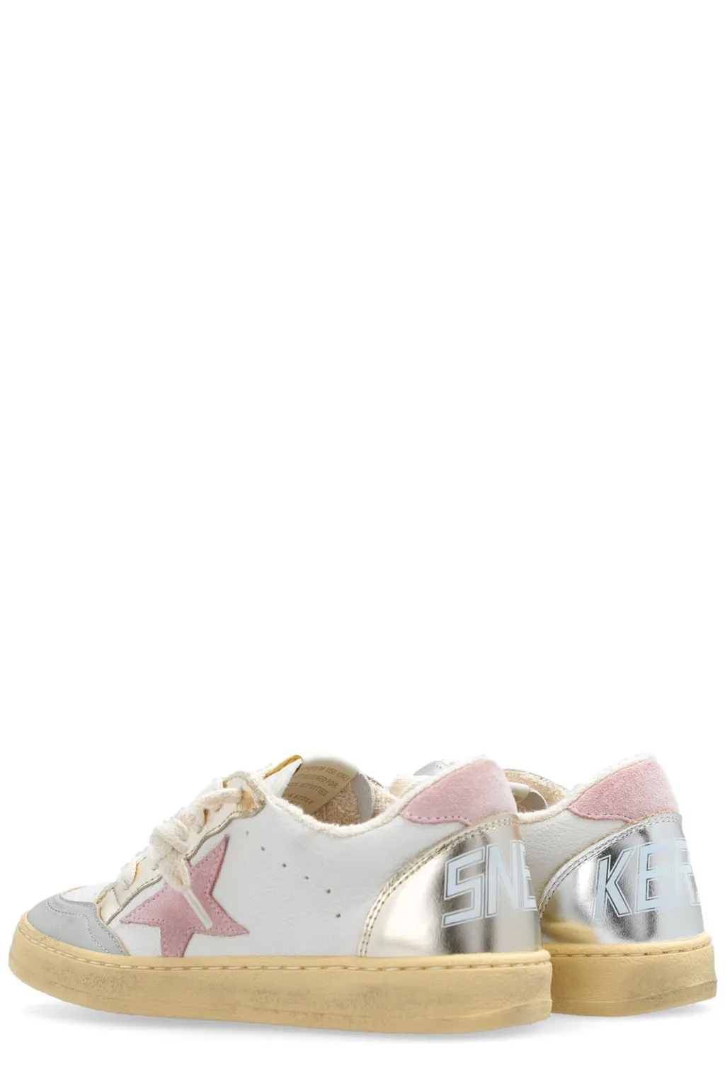 Golden Goose Kids Star Patch Lace-Up Sneakers