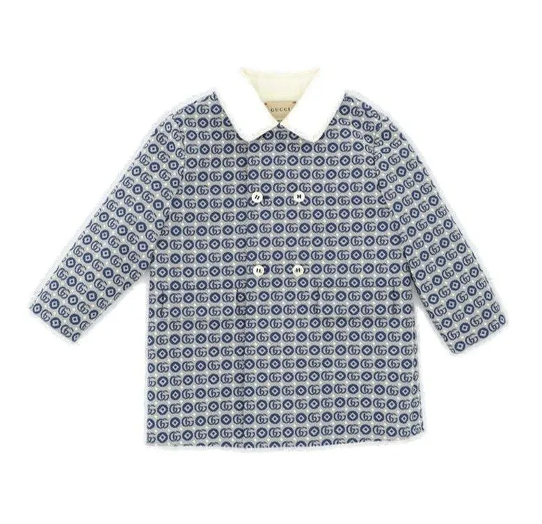 Gucci Kids Double G Geometric Coat