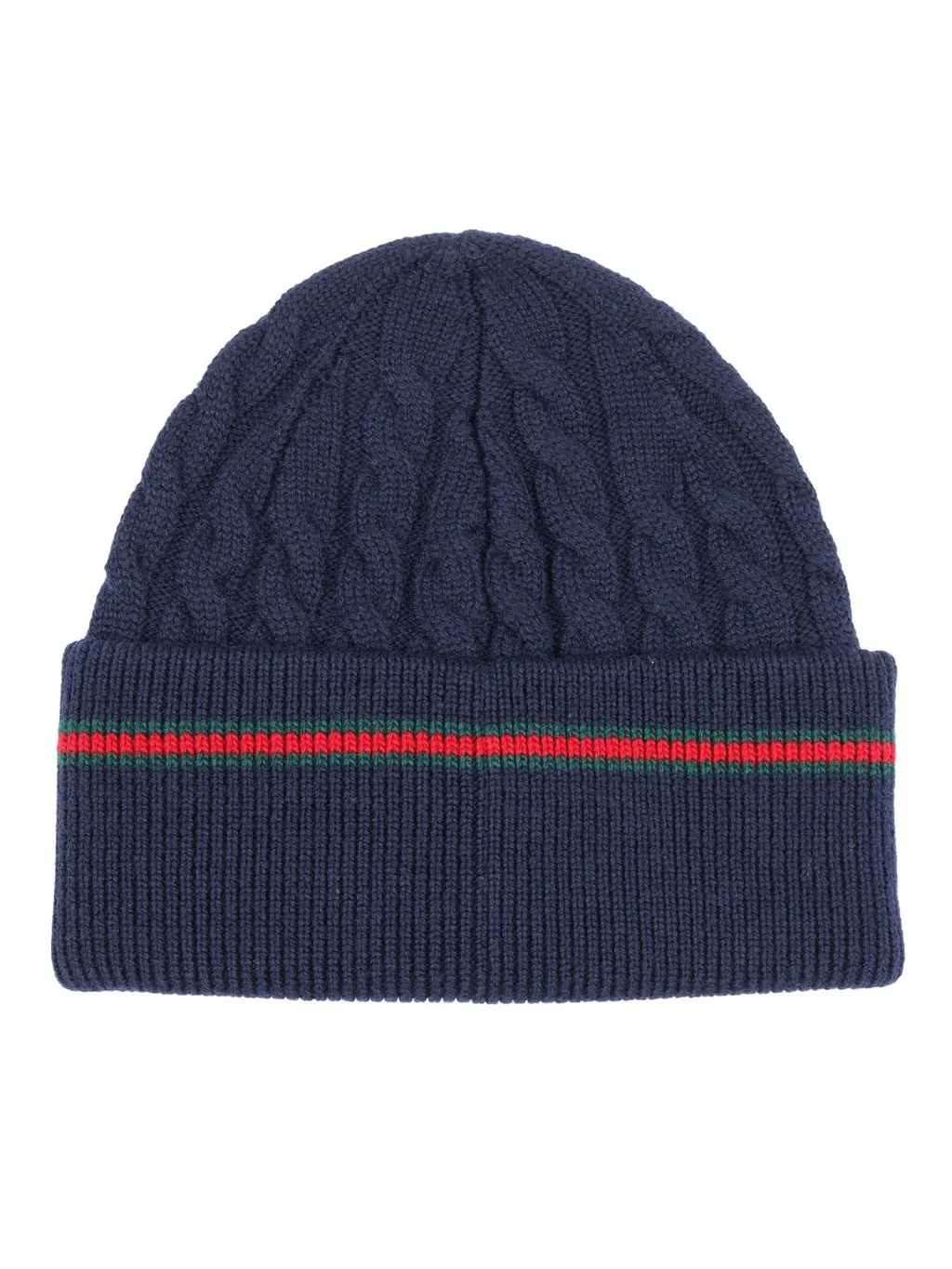 Gucci Kids Cable-Knit Turn-Up Beanie