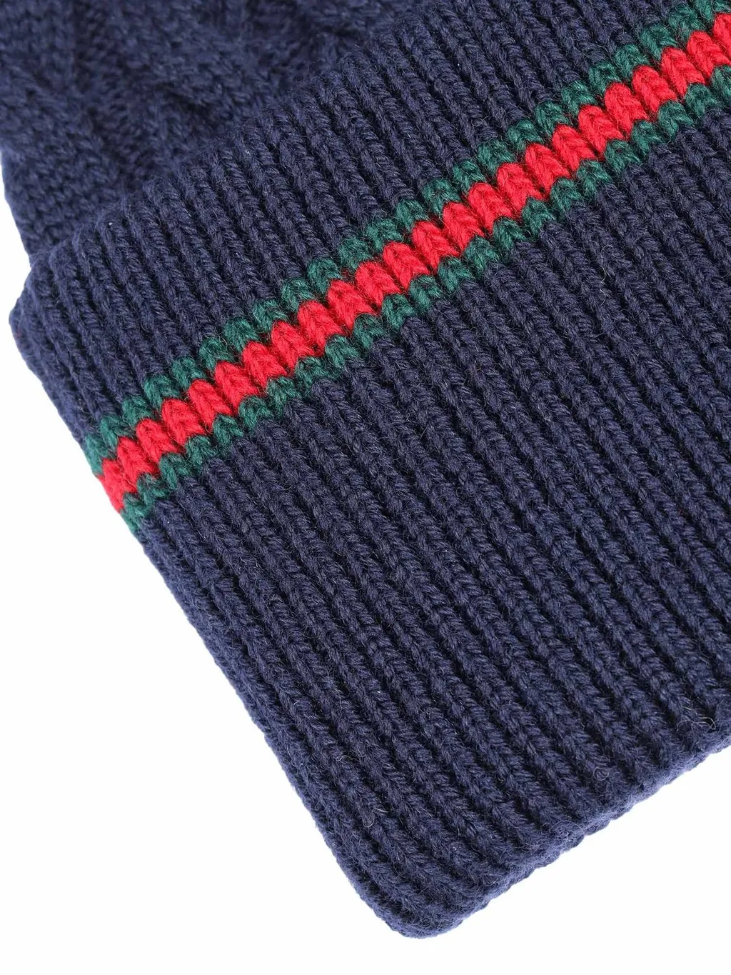 Gucci Kids Cable-Knit Turn-Up Beanie
