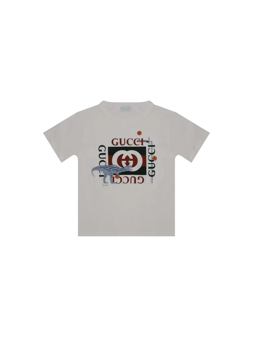 Gucci Kids Logo Printed Oversized T-Shirt