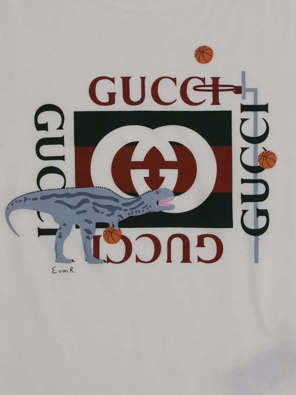 Gucci Kids Logo Printed Oversized T-Shirt