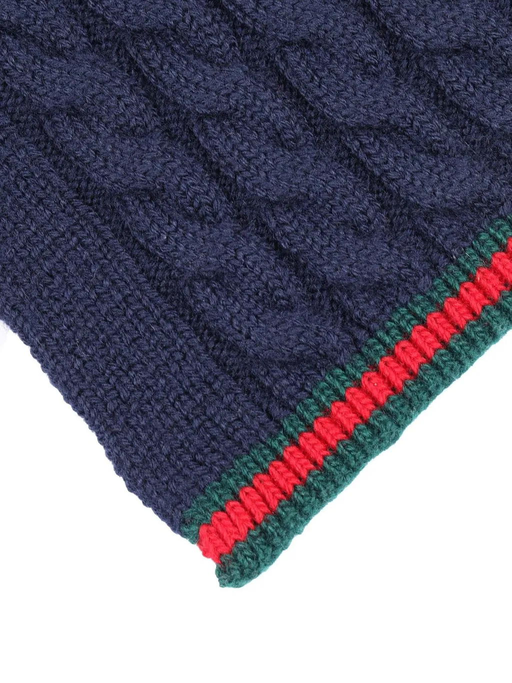 Gucci Kids Ribbed Knitted Scarf